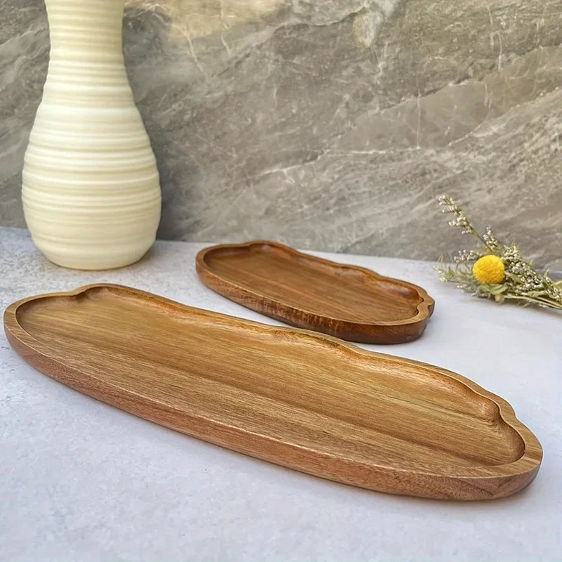 Food In Japanese Snacks - Japanese-Style Wooden Coffee Trays for Fruit