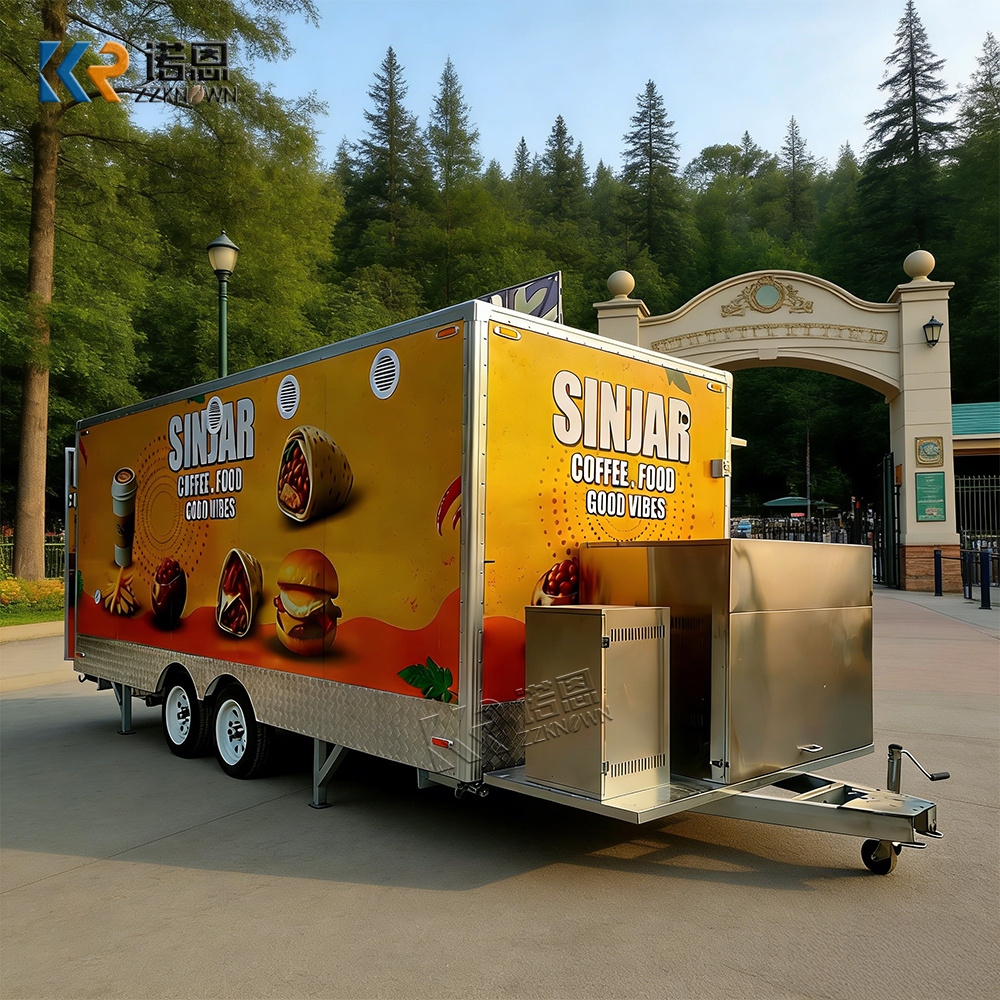 Fast Food With Snacks - CE DOT Outdoor Food Trailers Snack
