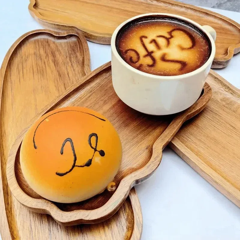 Food In Japanese Snacks - Japanese-style wooden coffee trays, fruit trays,
