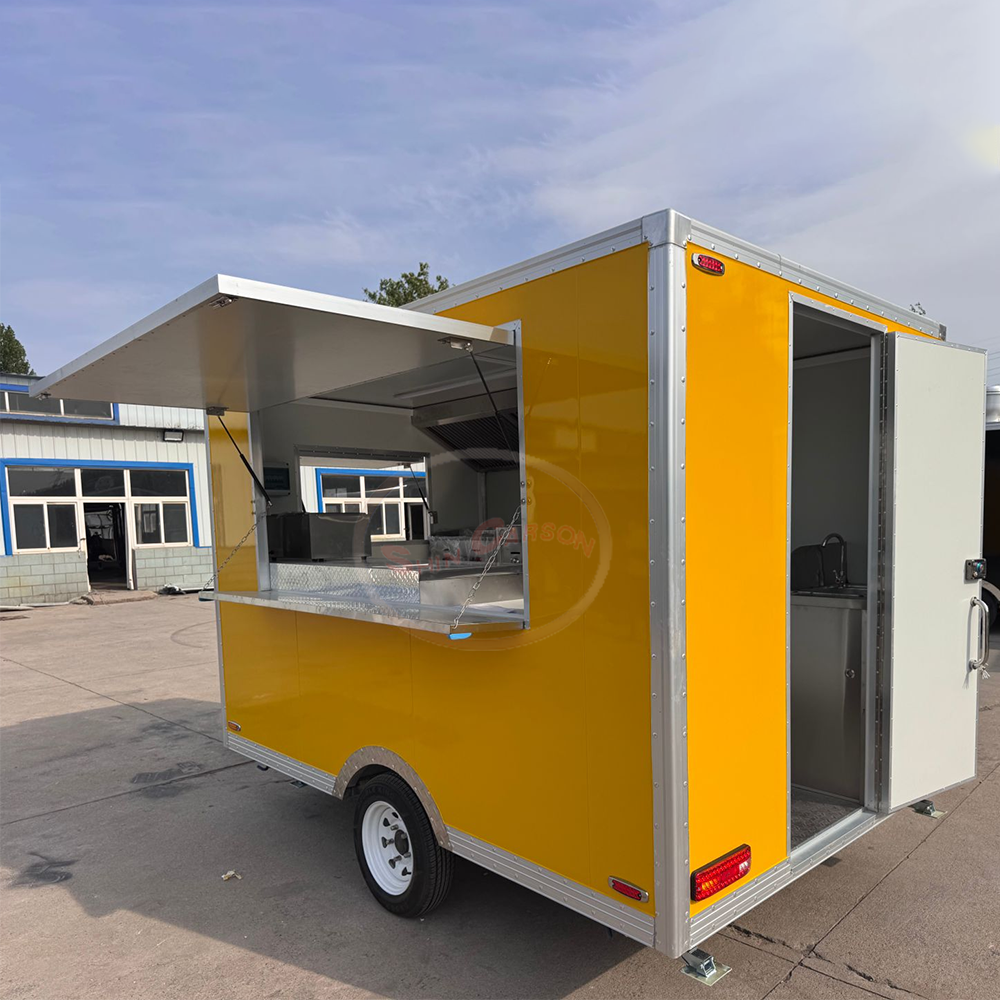 Street Food Snacks - Concession Fast Food Trailer Ice Cream