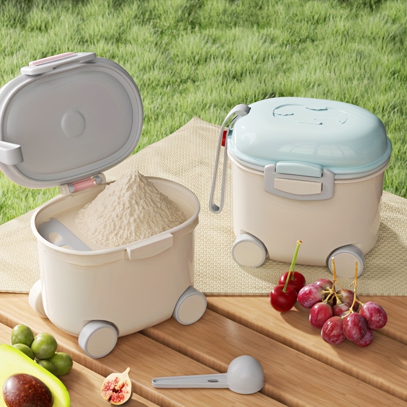 Food Snacks For 1 Year Old - New Fun Car-Design Milk Powder Container