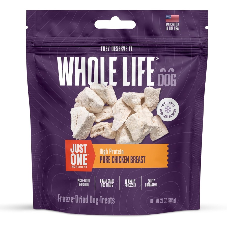 Food And Snacks High In Protein - Whole Life Dog Just One Chicken