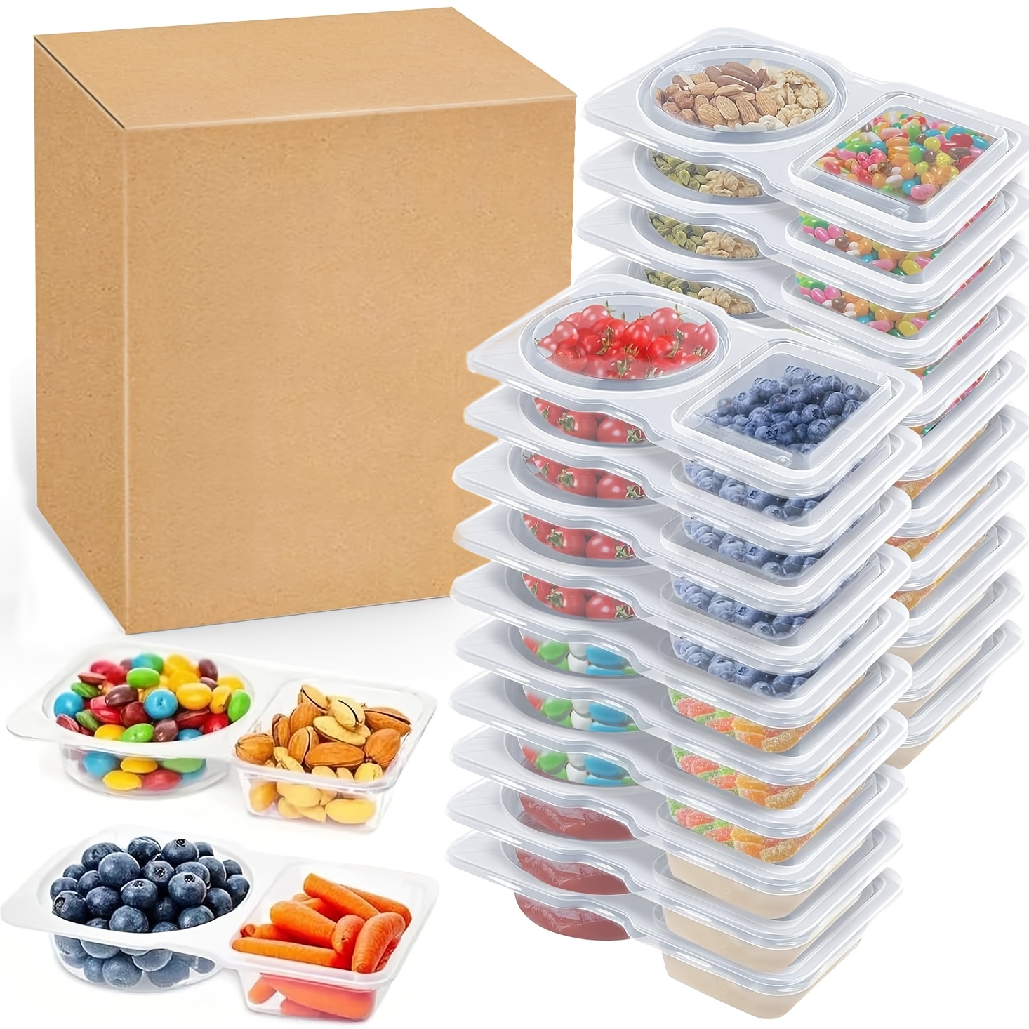 Food And Snacks For Picnic - 10Pcs Food Storage Containers with Lids