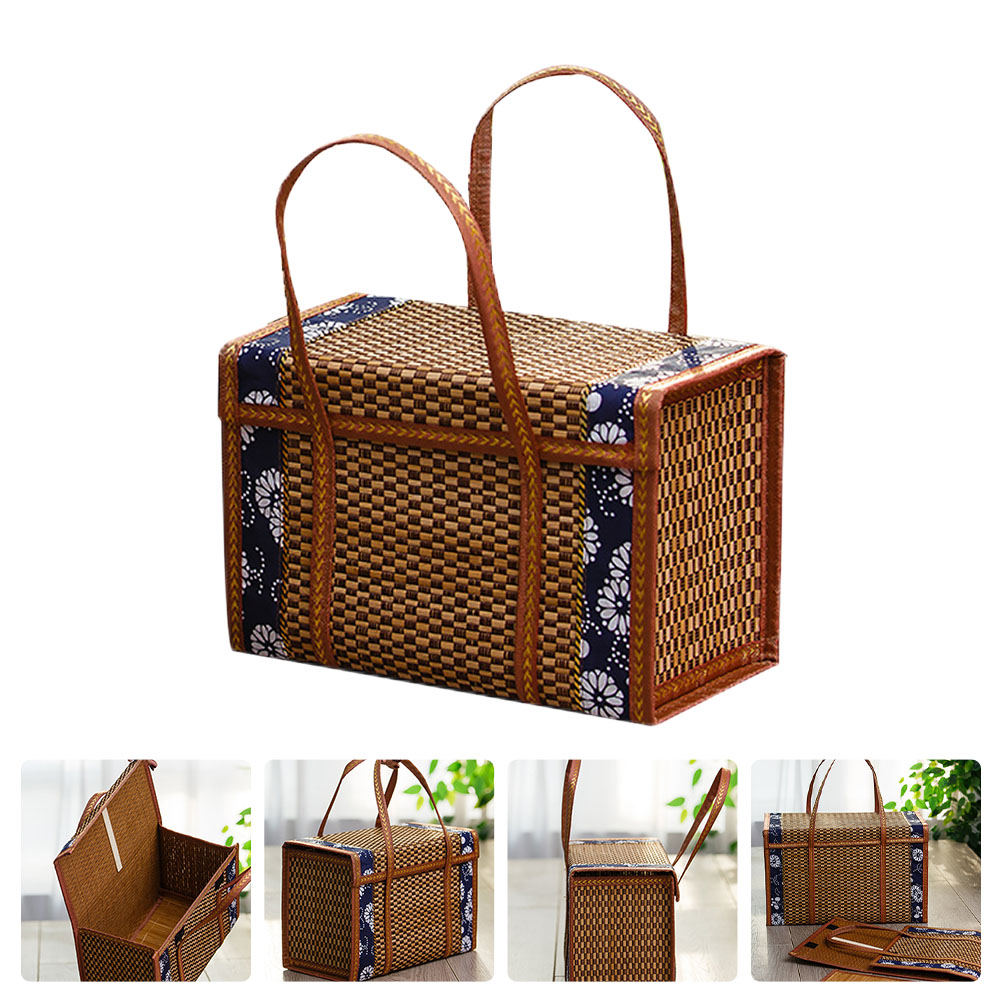 Food And Snacks For Picnic - Snacks Bread Storage Basket Fruit Storage