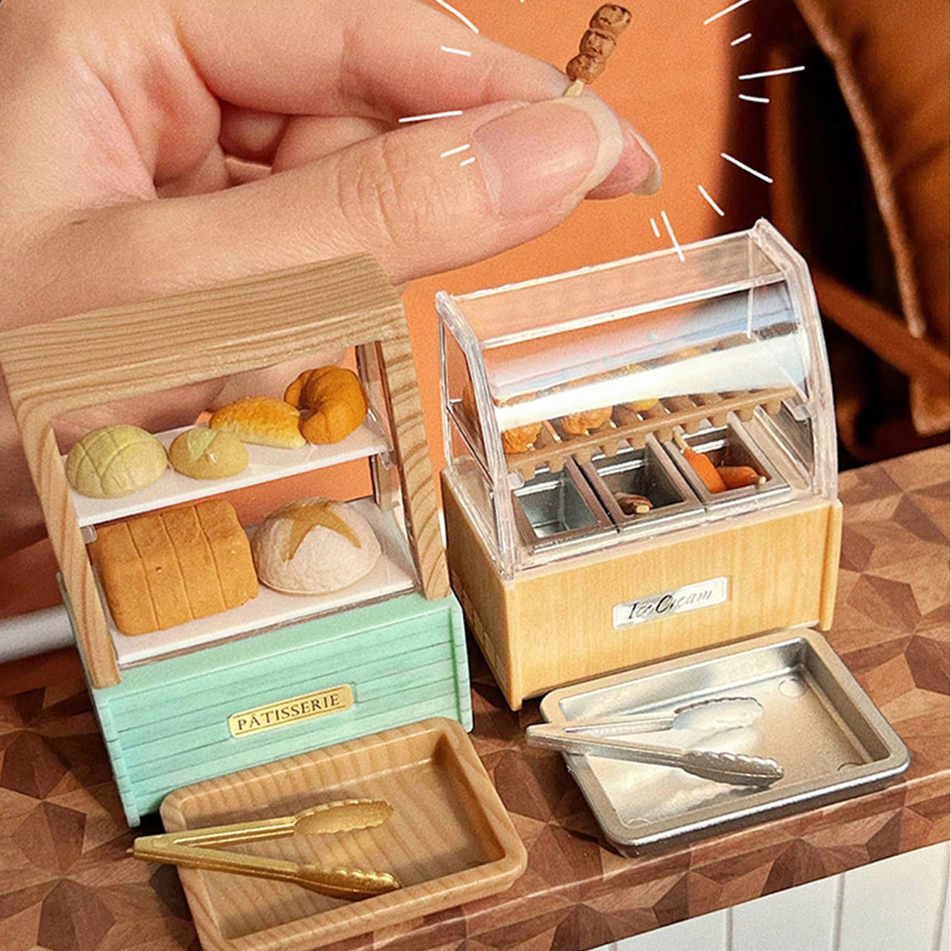 Dollhouse Miniature Bread Cabi - Food With Snacks recension och pris
