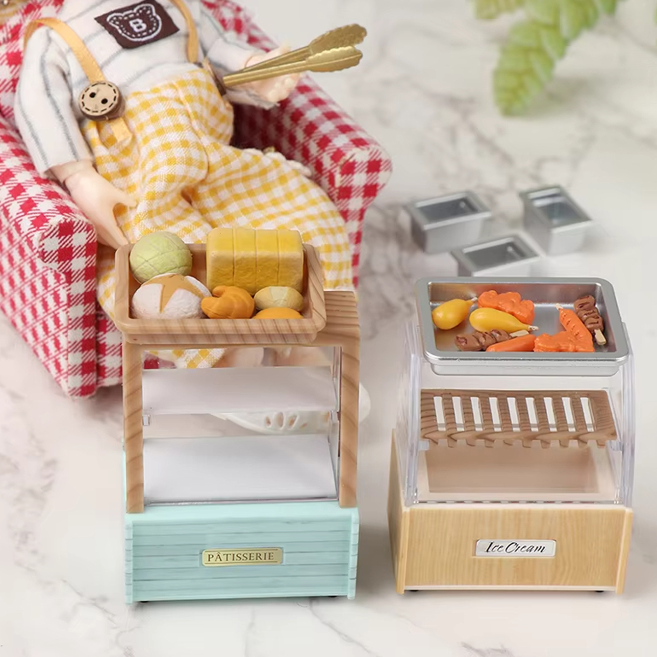 Dollhouse Miniature Bread Cabi - Food With Snacks recension och pris
