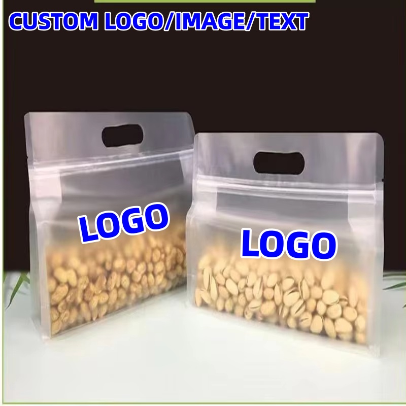 50PCS Frosted 3D Stand Up Zipl - Food Day Snacks recension och pris