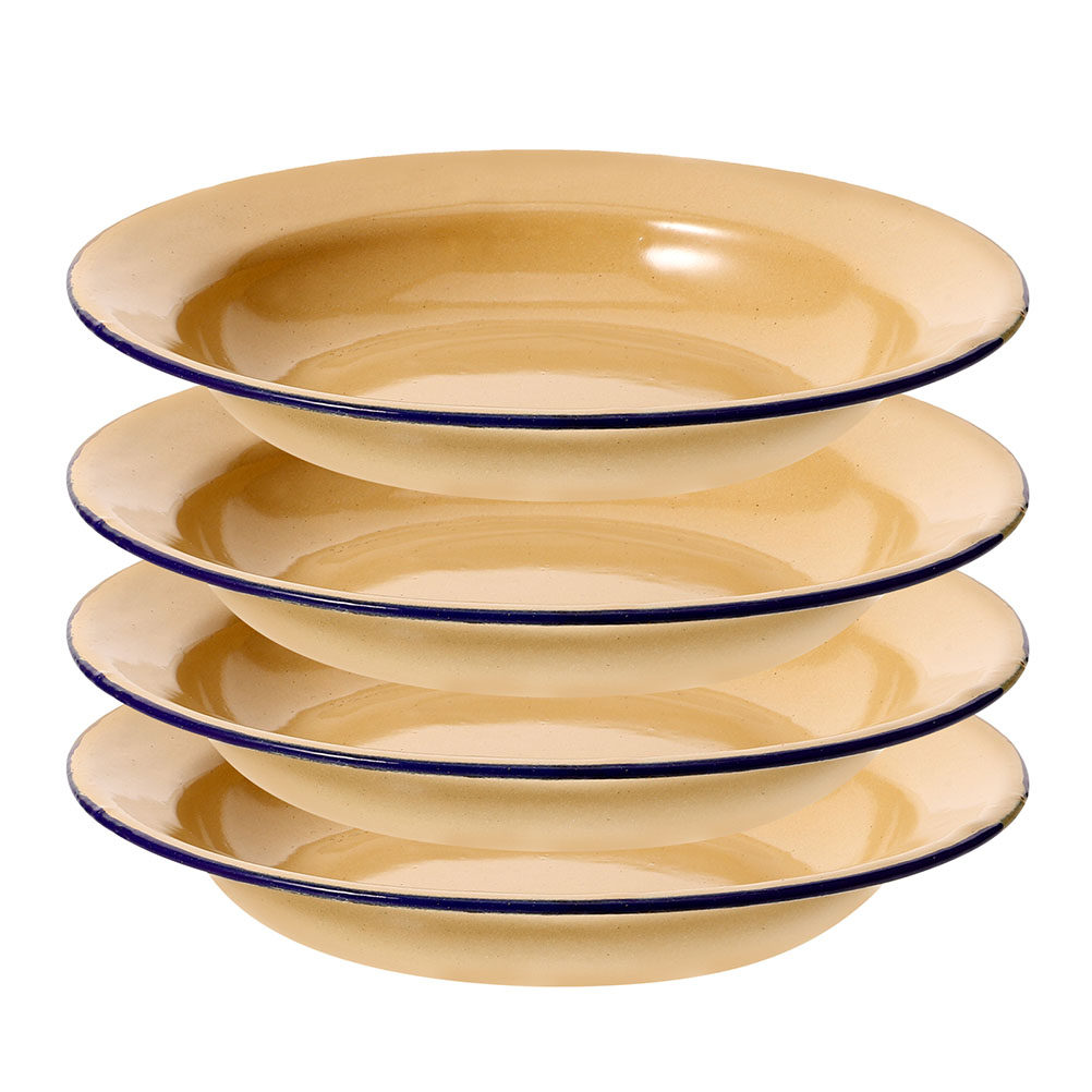 5Pcs Enamel Plate Retro Style  - Food Snacks For Camping recension och pris