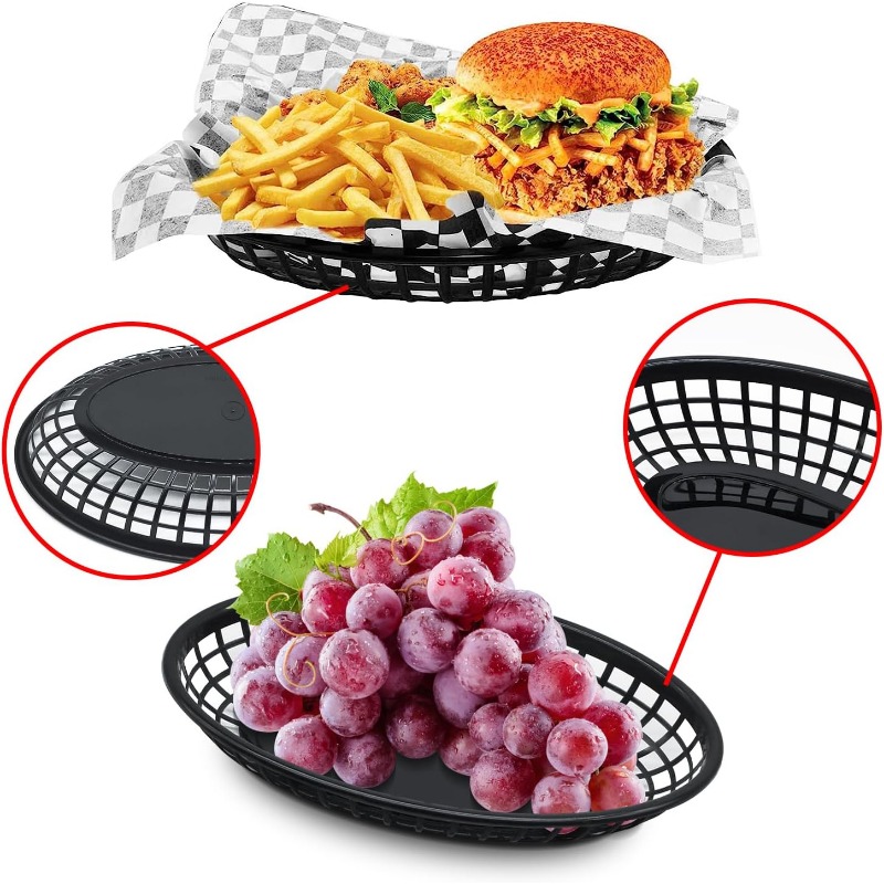 Plastic Fast Food Basket Oval  - Fast Food With Snacks recension och pris