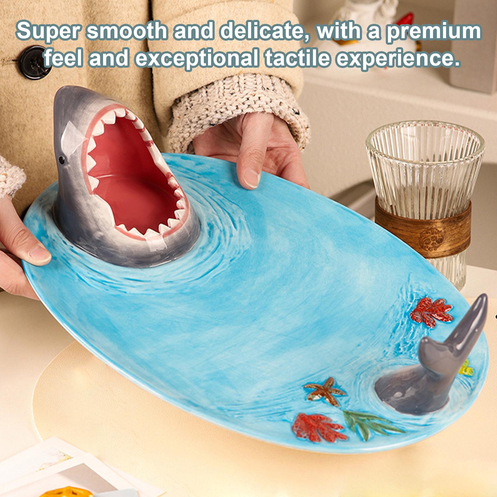 Shark Sushi Plate Shark Cerami - Food Snacks In India recension och pris
