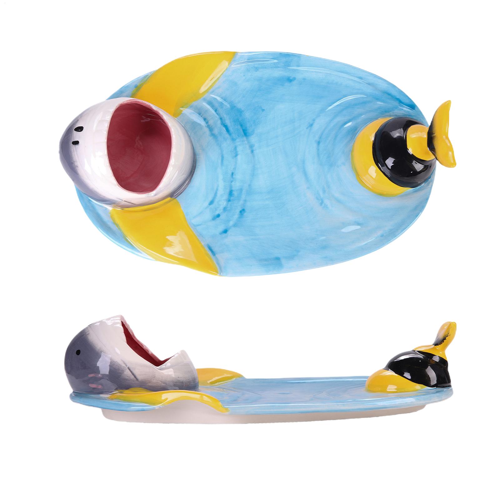 Shark Sushi Plate Shark Cerami - Food Snacks In India recension och pris