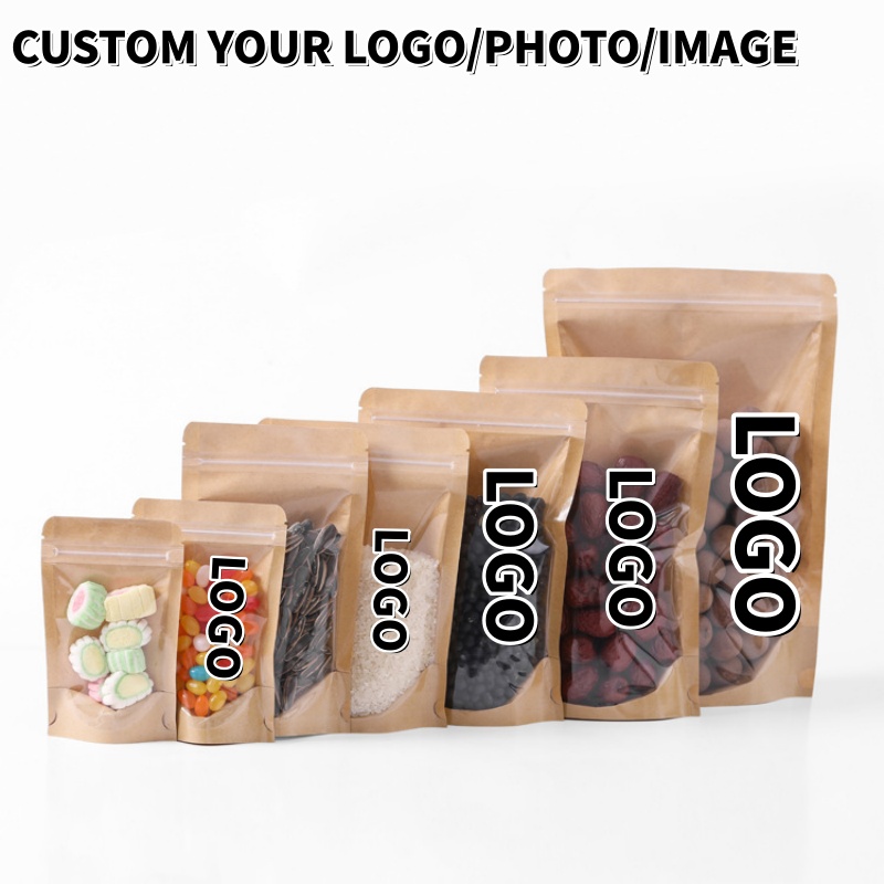 100PCS Clear Front Stand Up Kr - Food Day Snacks recension och pris