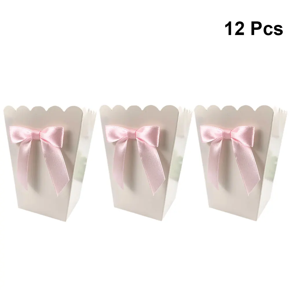 12pcs Pink Bow Popcorn Box Par - Food Snacks For 1 Year Old recension och pris