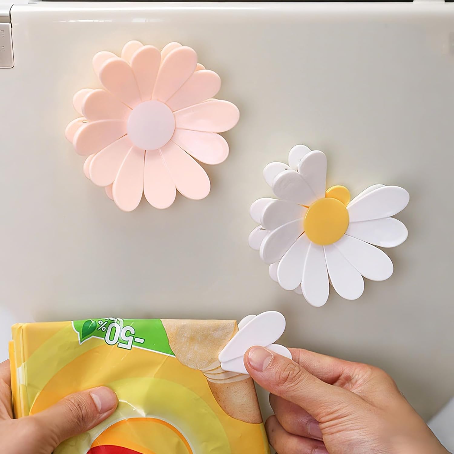 1-Piece Daisy Magnetic Bag Cli - Food Snacks For 1 Year Old recension och pris