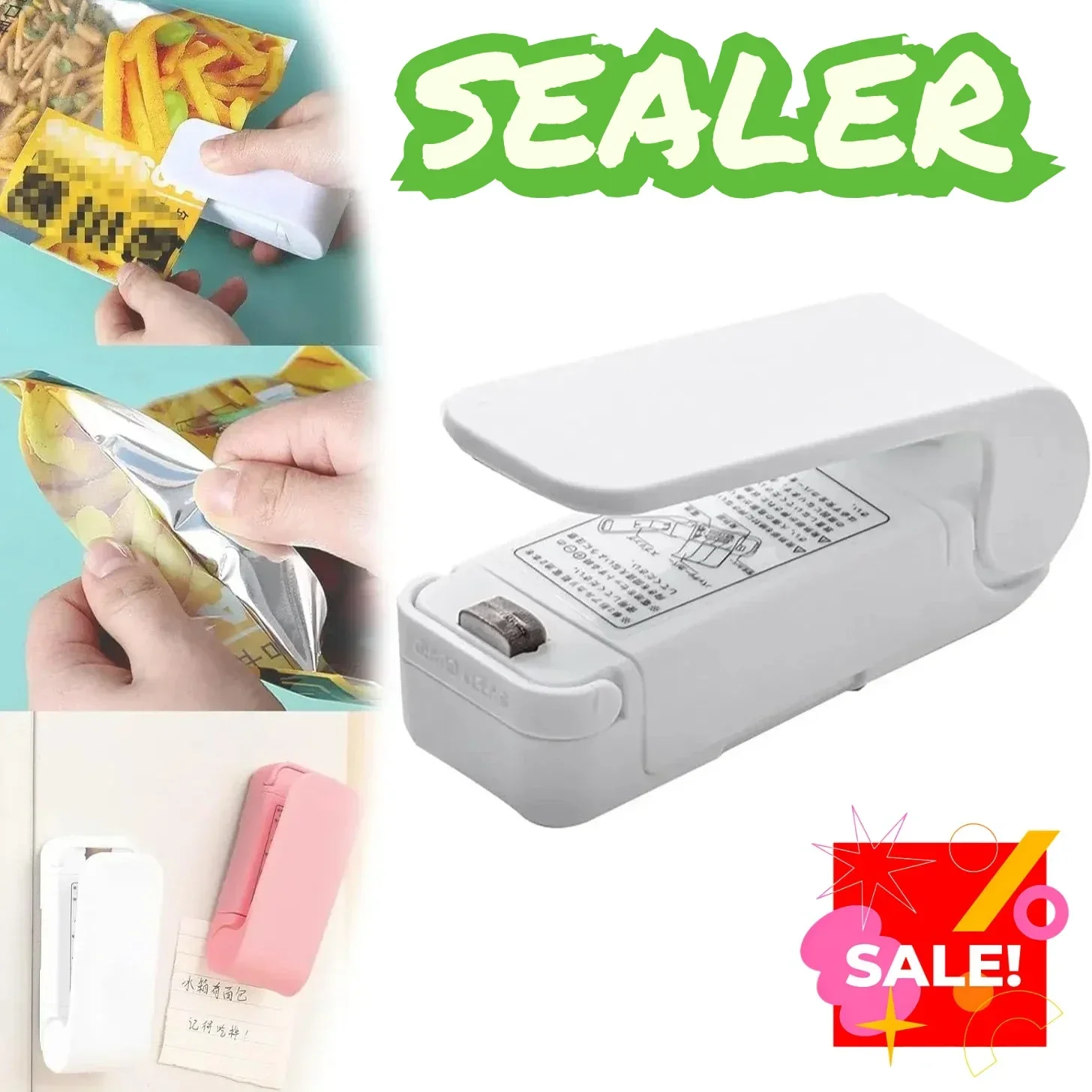 Portable Mini Heat Bag Sealer, - Food Hacks Snacks recension och pris