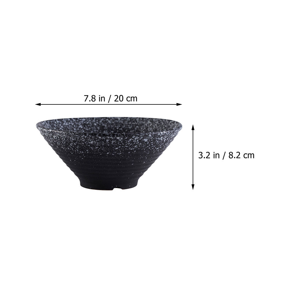 1Pcs Ceramic Ramen Bowl Black  - Food In Japanese Snacks recension och pris