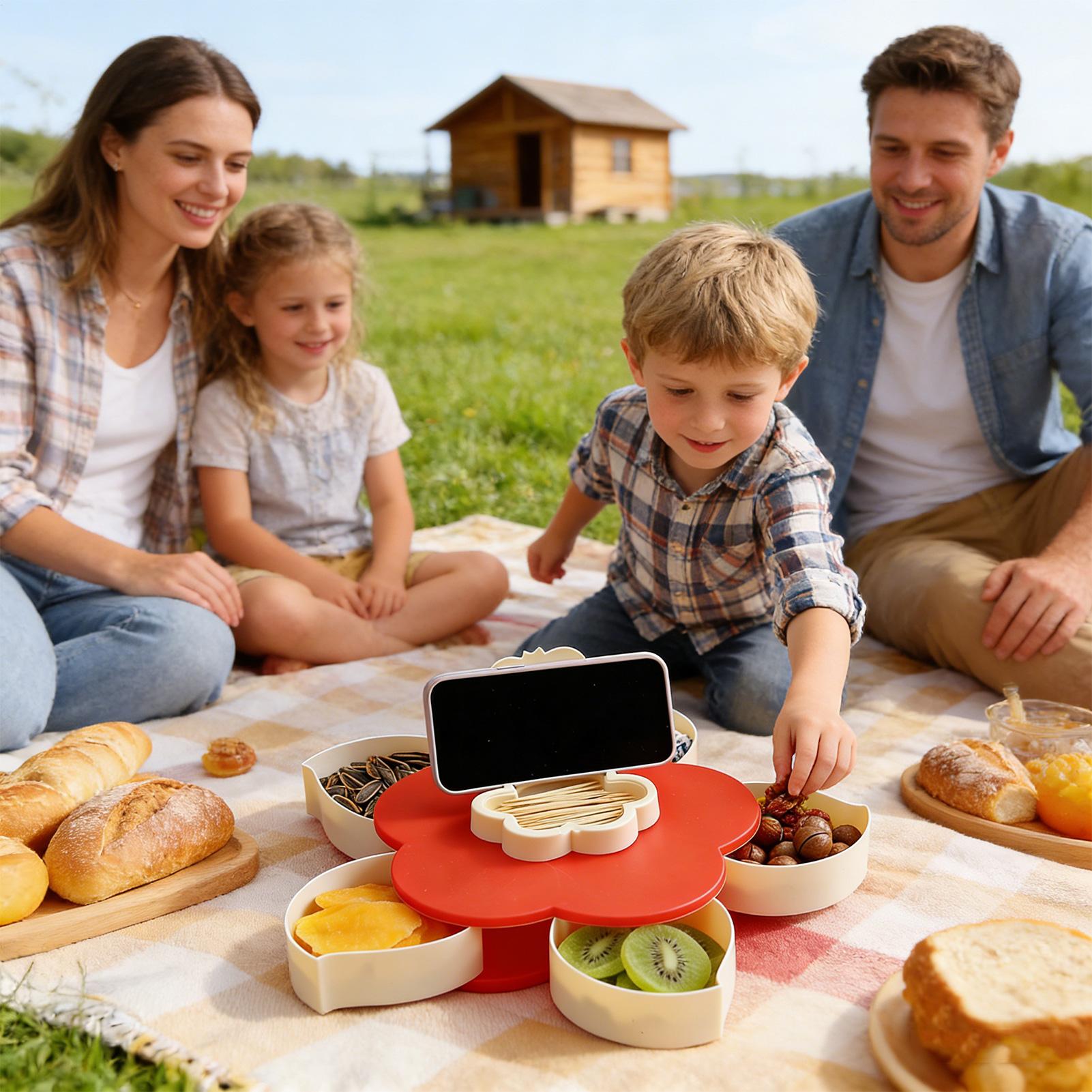 Divided Serving Tray Petal Sha - Food Snacks In India recension och pris