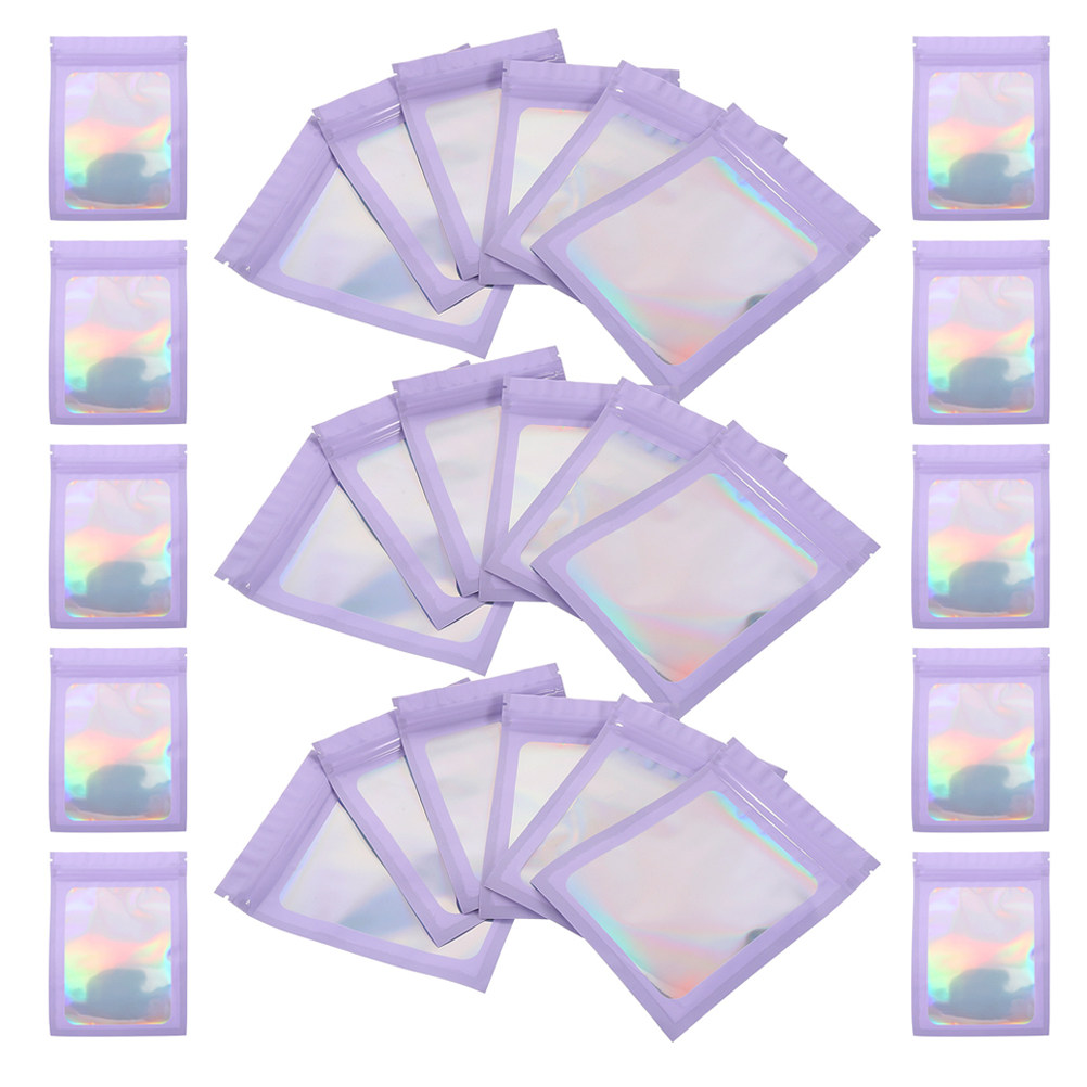 50Pcs Holographic Resealable B - Food Day Snacks recension och pris
