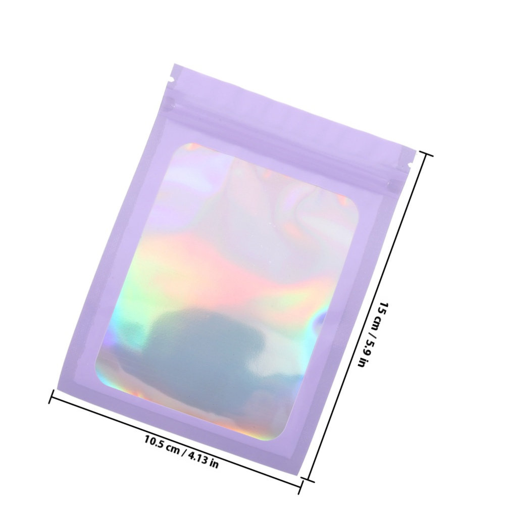 50Pcs Holographic Resealable B - Food Day Snacks recension och pris