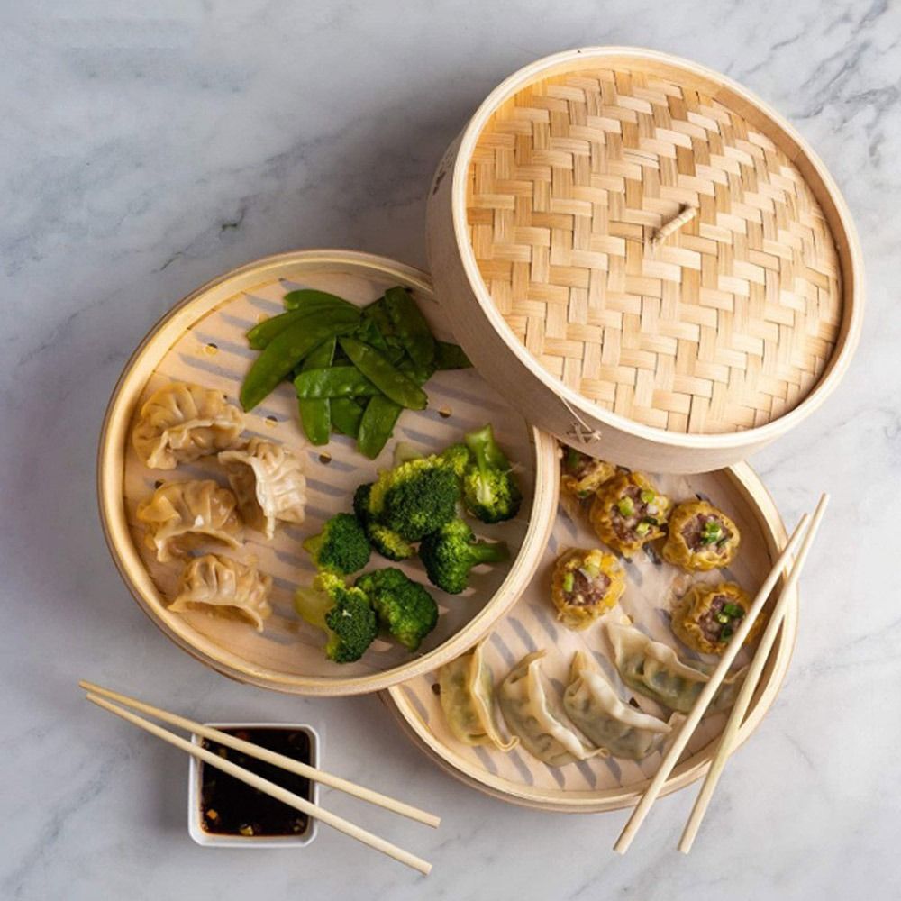 Chinese Steamer Bamboo Steamer - Food Like Snacks recension och pris