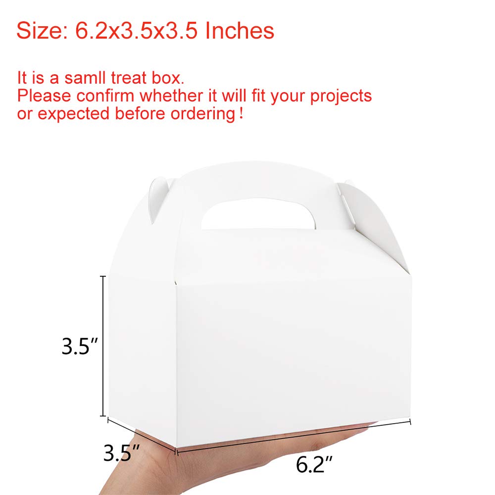 10pcs Large Gable Boxes White  - Food Like Snacks recension och pris