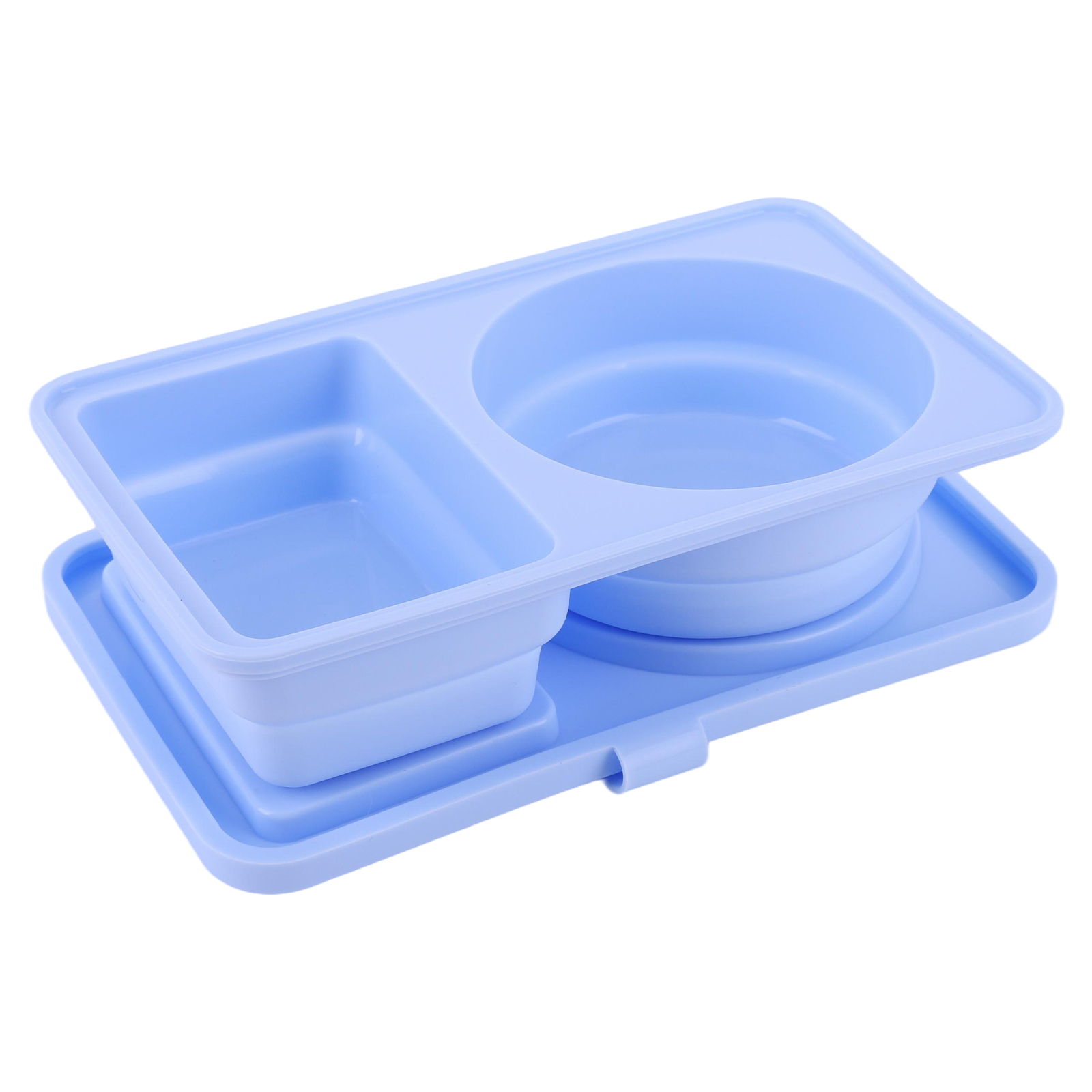 3Pcs 2 Compartment Silicone Sn - Food Snacks For Camping recension och pris