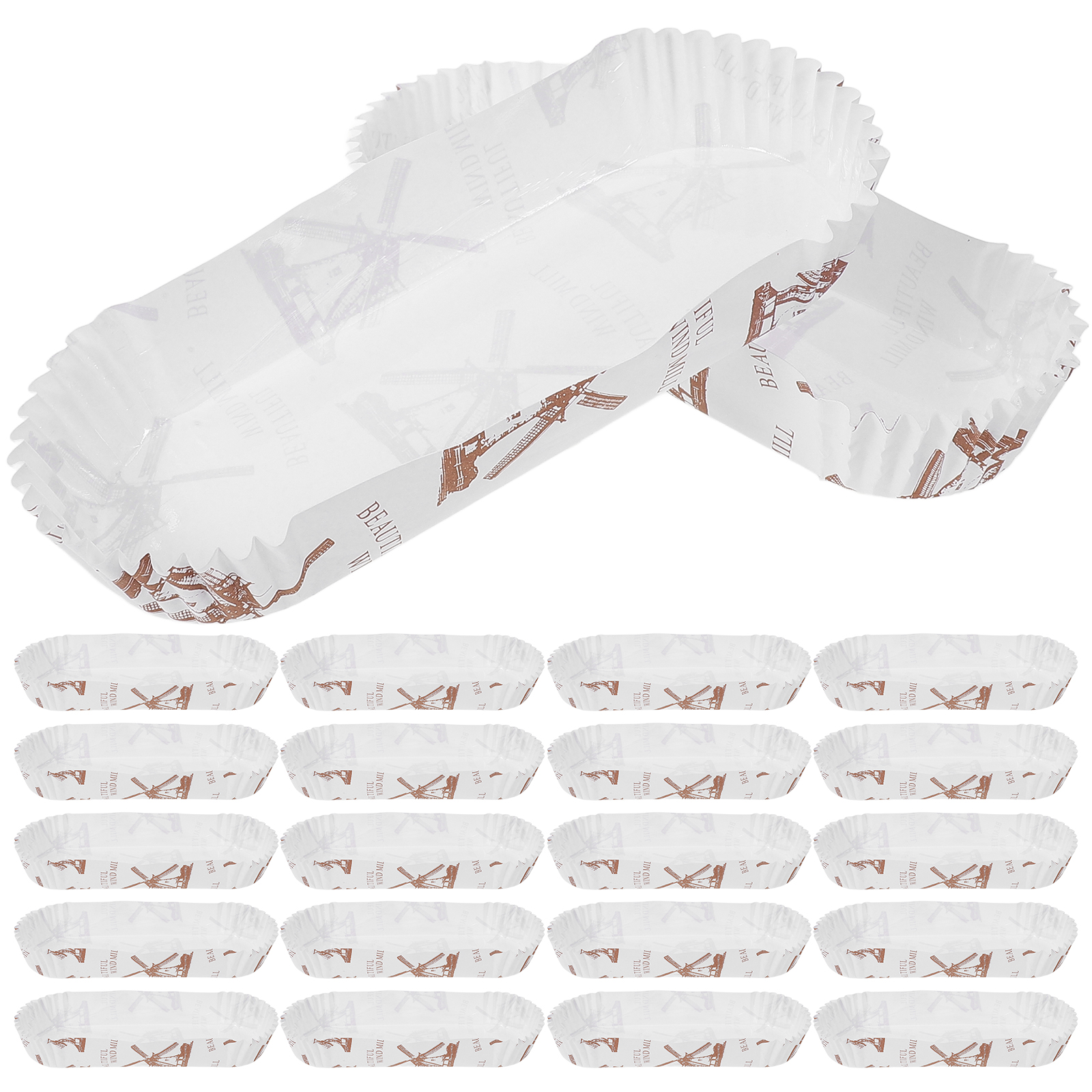 100 Pcs Hot Dog Tray Disposabl - Food And Snacks For Picnic recension och pris