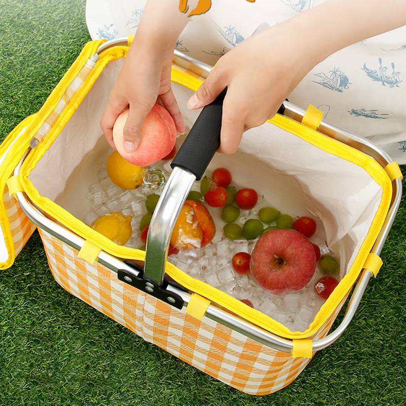 Retro Pastoral Lunch Bag Foldi - Food And Snacks For Picnic recension och pris