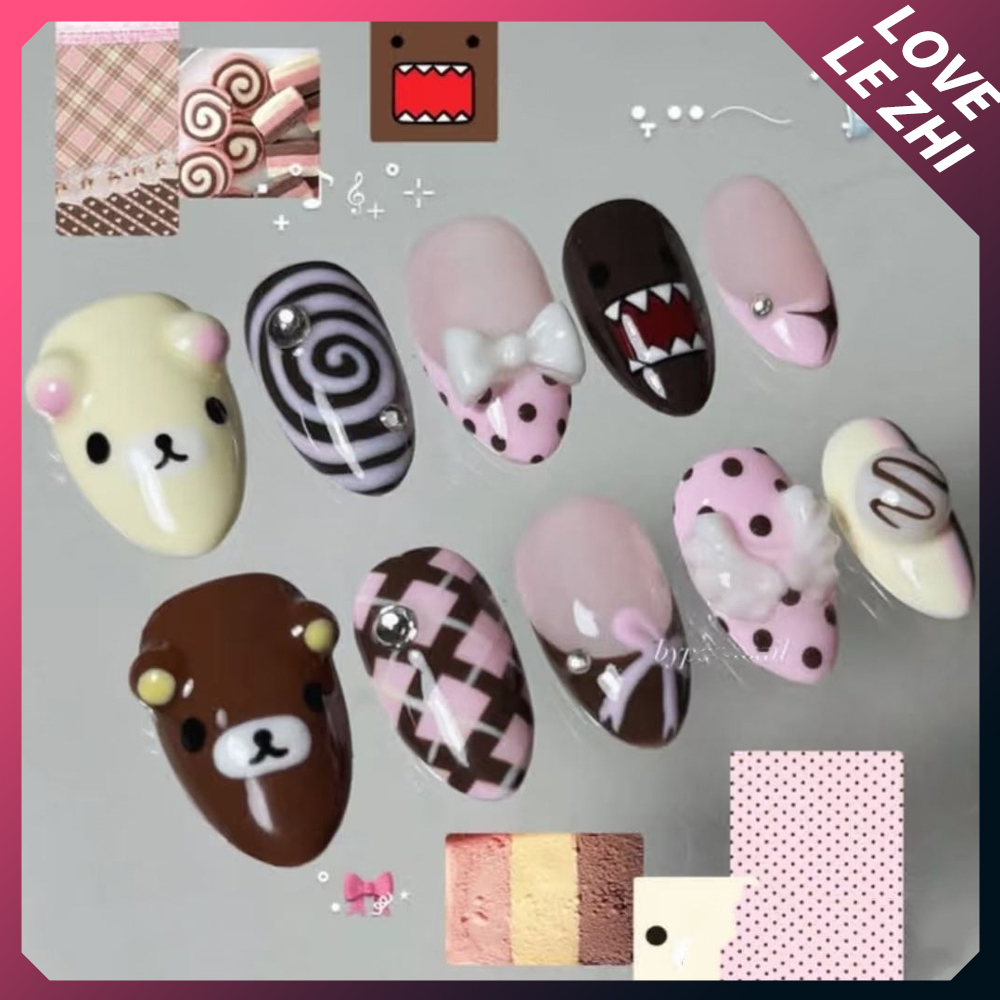 10Pcs Cartoon Kawaii Anime Ril - Food Like Snacks recension och pris