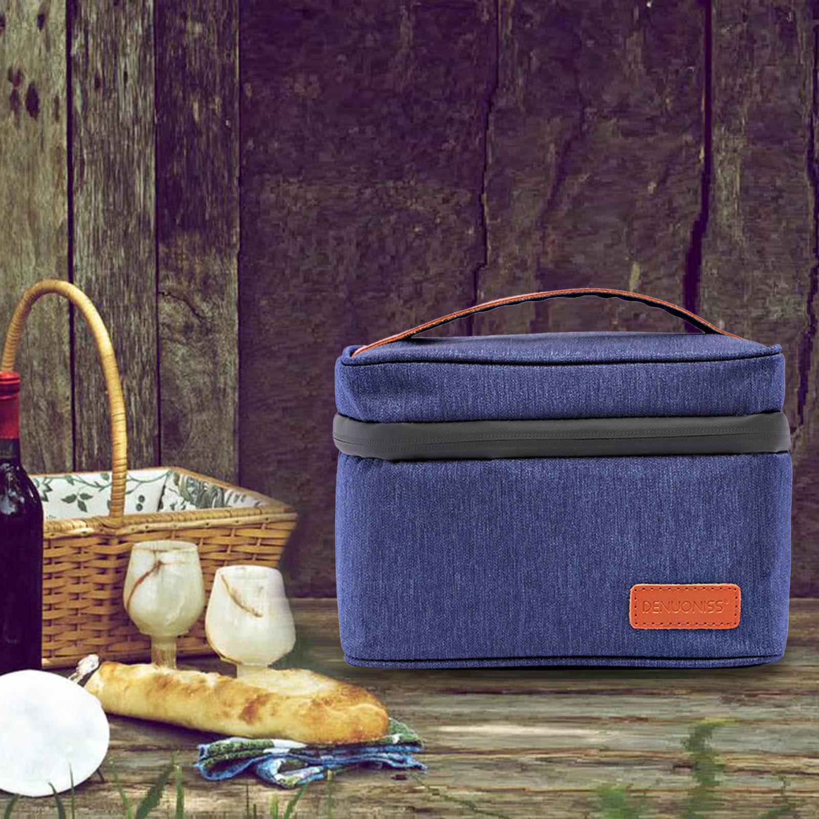 Insulated Lunch Bag Cooler Bag - Food And Snacks For Picnic recension och pris