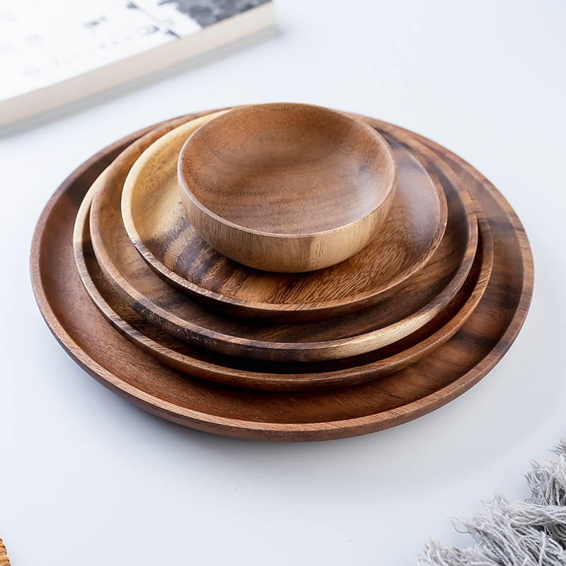 Wooden Dinner Plates Household - Food In Japanese Snacks recension och pris