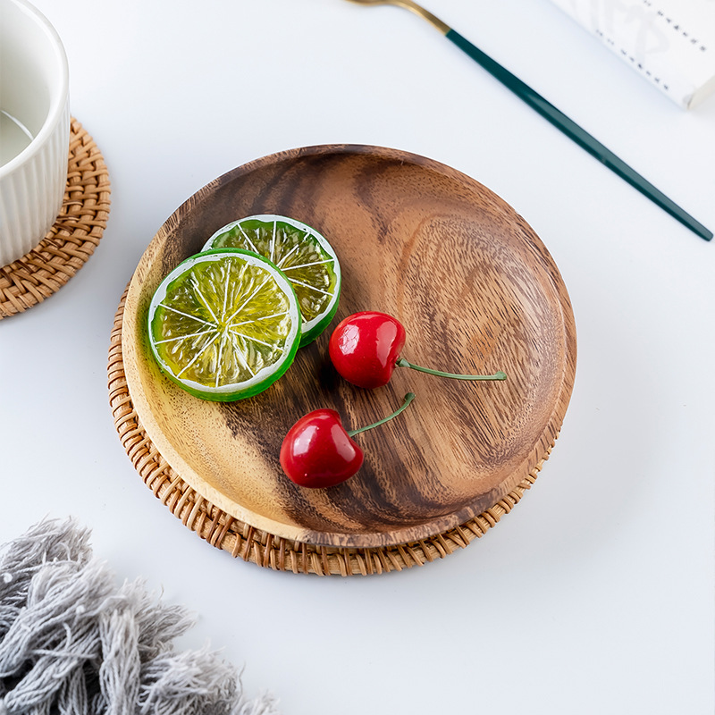 Wooden Dinner Plates Household - Food In Japanese Snacks recension och pris