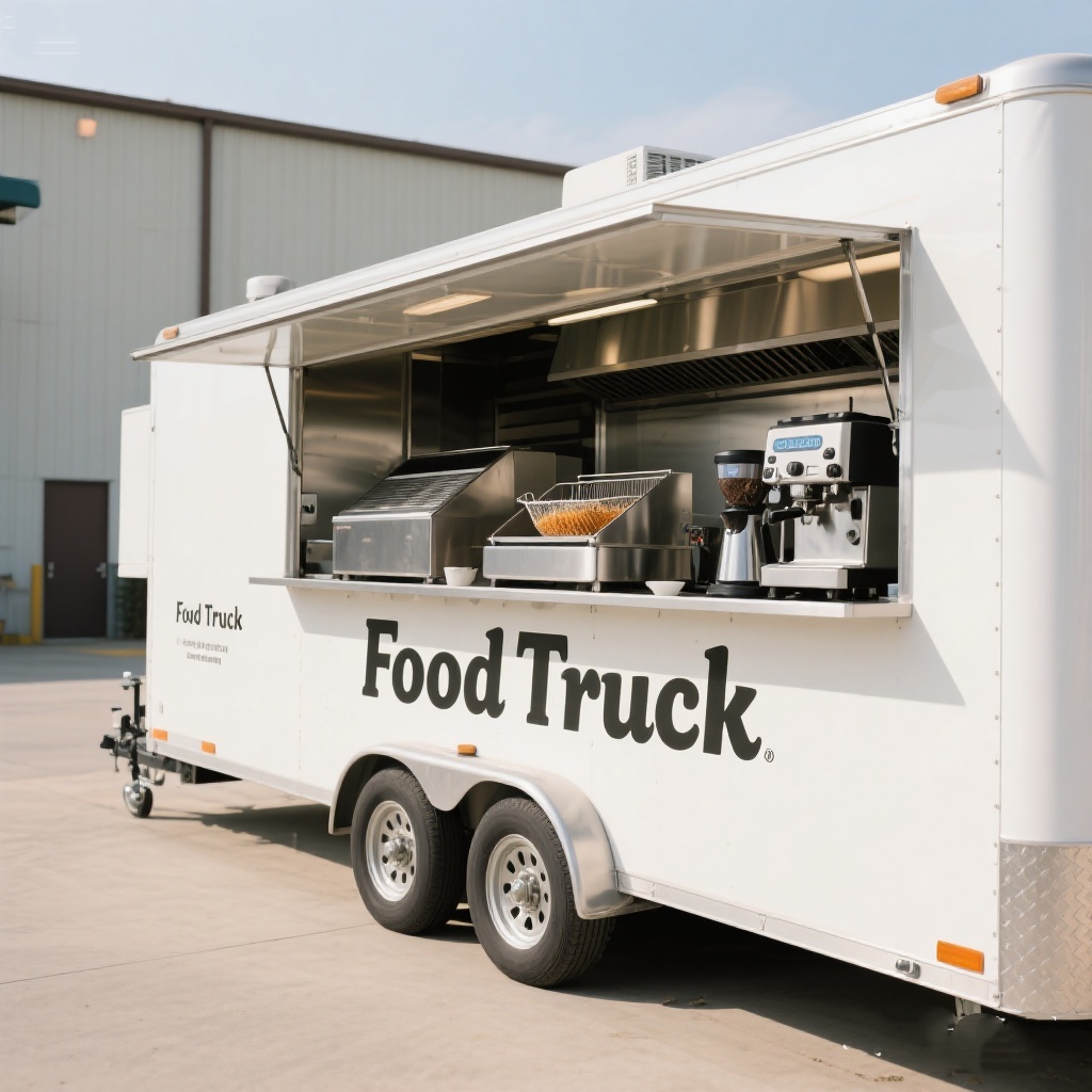 Mobile Food Truck With Full Ki - Fast Food With Snacks recension och pris