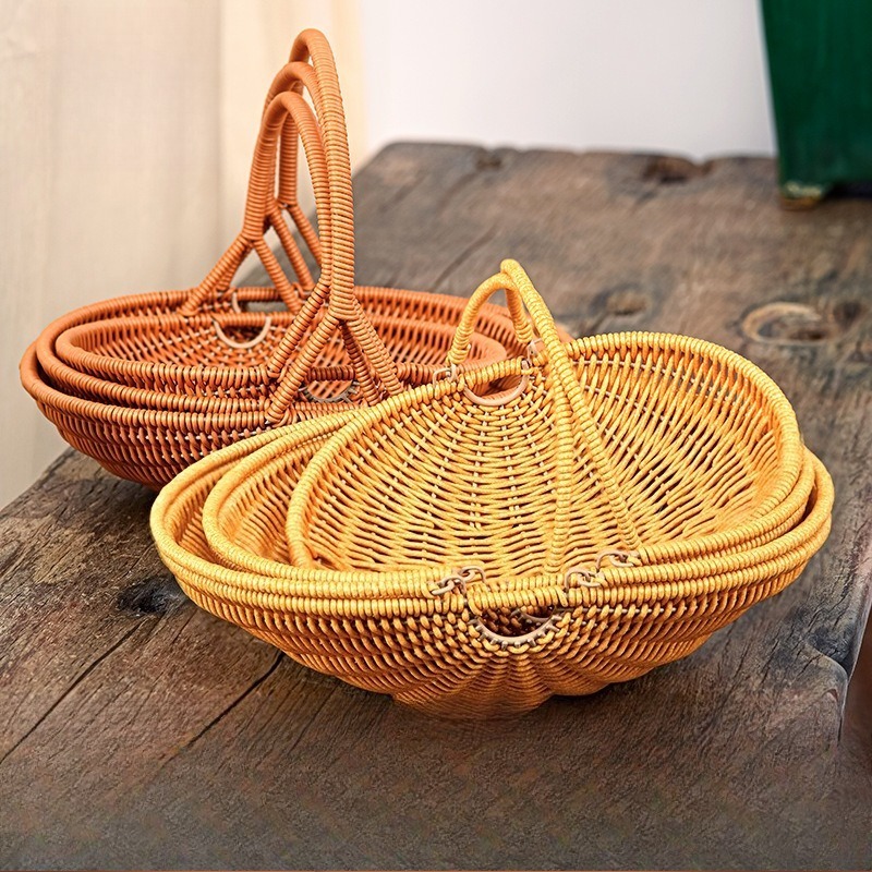 Plastic Imitation Rattan Woven - Food And Snacks For Picnic recension och pris