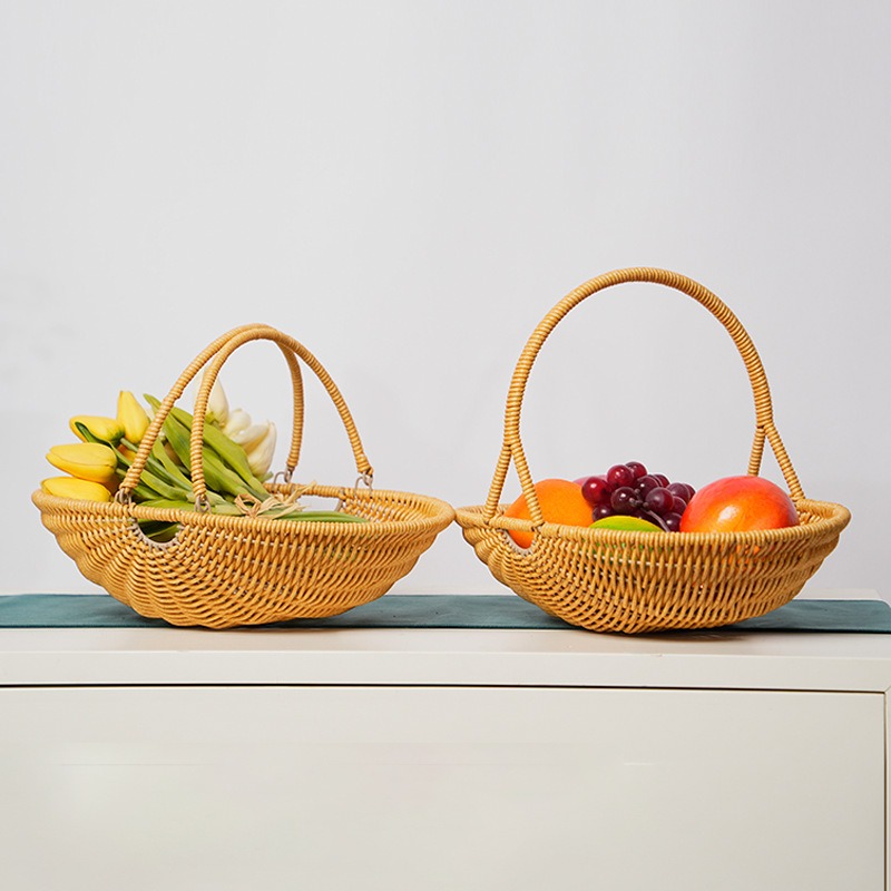 Plastic Imitation Rattan Woven - Food And Snacks For Picnic recension och pris