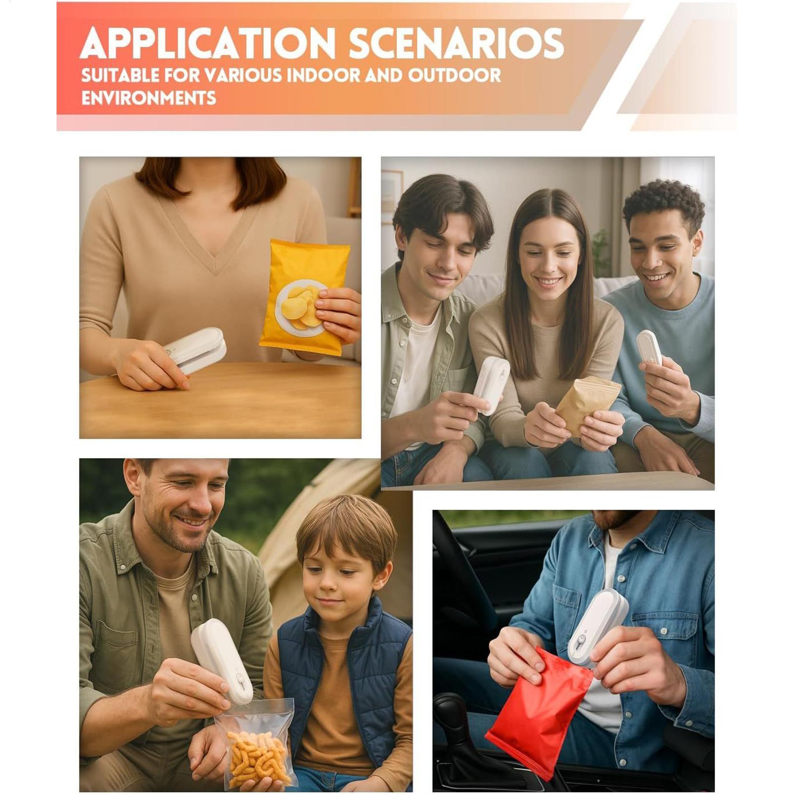 Chip Sealer Rechargeable Food  - Food Snacks For Camping recension och pris